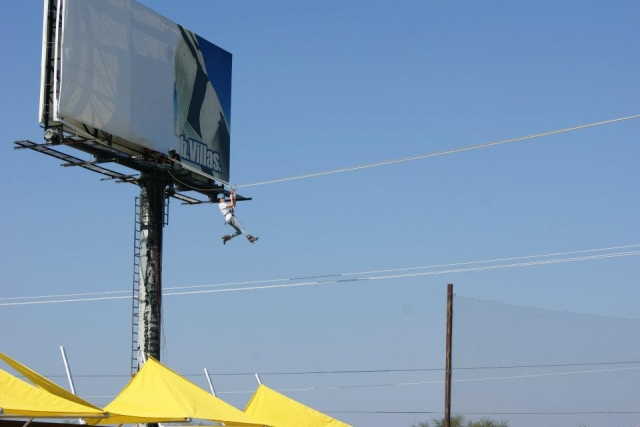 Una tirolina original